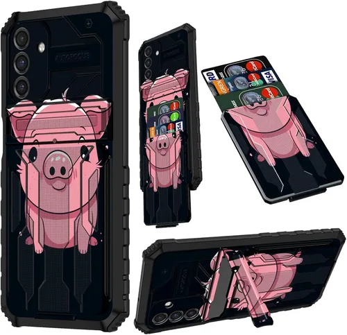 Vista 68 de Funda para Samsung A13 5G, Galaxy A13 5G con tarjetero desmontable atril resistente a prueba de golpes funda protectora para Samsung Galaxy A13 Gato