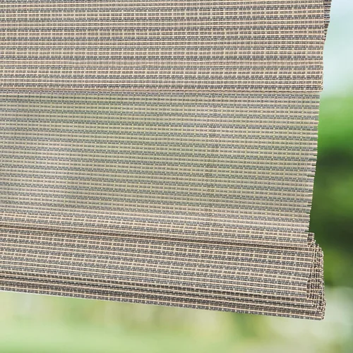 Vista 11 de Persianas romanas sin cordones sin cordón, opacas para oscurecer la habitación, persianas de bambú de ajuste personalizado con protección UV