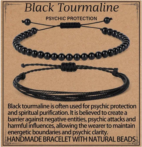 Vista 14 de LPBeads Pulsera de piedra natural hecha a mano de tamaño ajustable