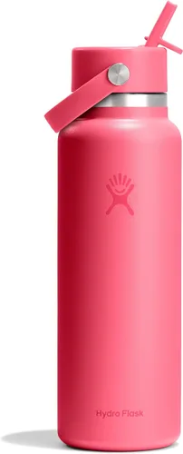 Vista 59 de Hydro Flask Botella de agua – Acero inoxidable aislado – Tapa flexible con popote de boca ancha, antiderrames, a prueba de fugas y recargable