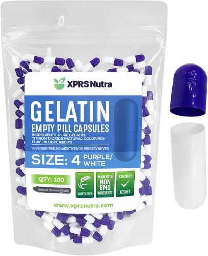 Vista 16 de XPRS Nutra Cápsulas vacías tamaño 4 – 100 cápsulas pequeñas de gelatina vacías – Pastillas de relleno de cápsulas de bricolaje – Cápsulas de gel