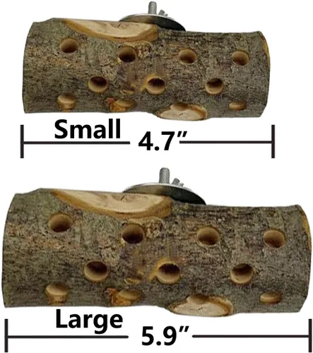 Vista 5 de Madera de manzana, accesorios para jaula de animales pequeños, juguetes de madera molar para conejos, hámster, conejillo de indias, chinchillas