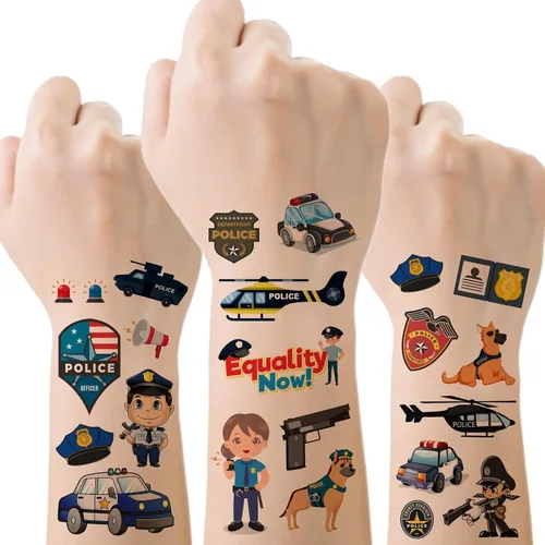 Vista 11 de 65 piezas de suministros para fiesta de Año Nuevo, 12 hojas de calcomanías de tatuajes temporales, decoraciones de feliz año nuevo, decoración NYE