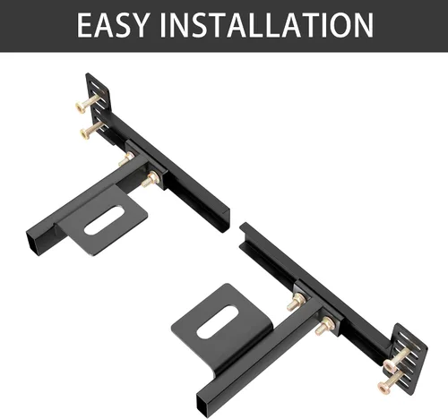 Vista 5 de Soportes de cabecero para marco de cama de metal, soportes ajustables para cabecero con kit de extensión de pie de cama, compatible con Twin, Full