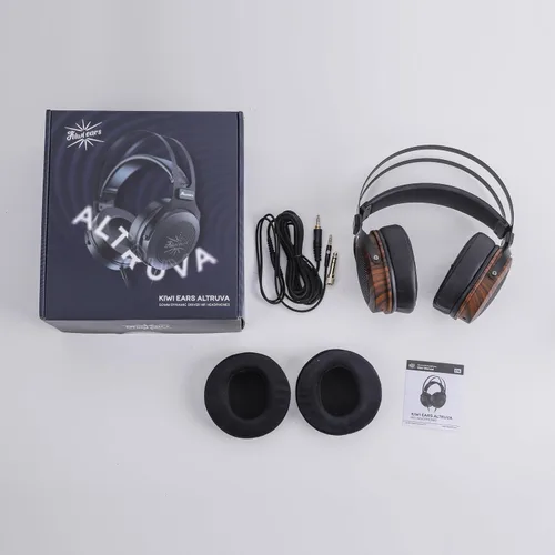 Vista 7 de Kiwi Ears Altruva - Auriculares sobre la oreja, con cable de alta fidelidad de 1.97 pulgadas (1.969 in) con controlador dinámico, auriculares