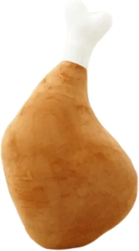 Vista 7 de Almohada de Pollo Almohada de Suelo Cojín Decorativo Cilíndrico Cojín de Sofá Almohada de Lectura Cojín para Automóvil (Pollo, 17.7in)