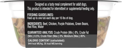 Vista 3 de Cesar, comida húmeda para perros de fabricación simple, 37 g. Empaque de 10 unidades.