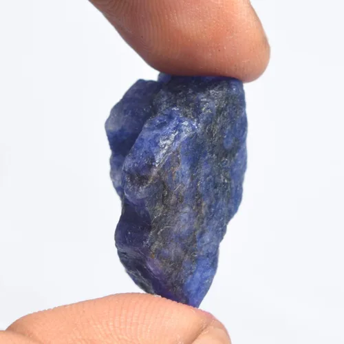 Vista 4 de gemhub Zafiro azul crudo 41.00 Ct Cristal curativo, Piedra preciosa natural de cristal de zafiro en bruto, Gema, Zafiro mejorado