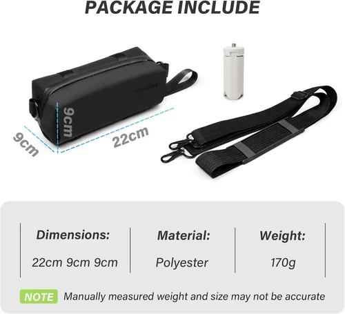 Vista 2 de Bolsa de transporte para DJI Osmo Pocket 4 3, bolsa de almacenamiento portátil para DJI Osmo Pocket 4 3 Creator Combo Accesorios, Funda protectora