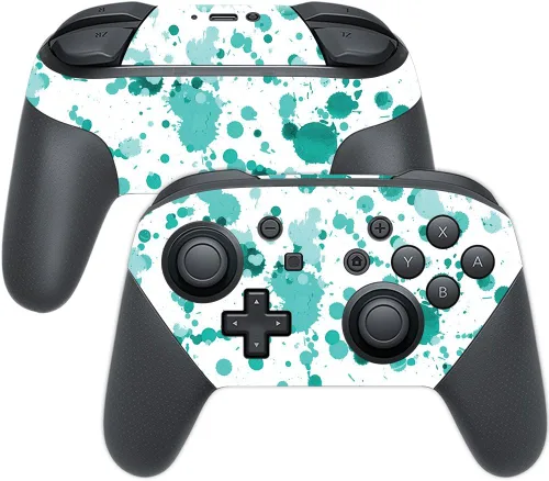 Vista 28 de MightySkins Skin compatible con Nintendo Switch Pro Controller - Negro abstracto Funda protectora de vinilo duradera y única Fácil de aplicar