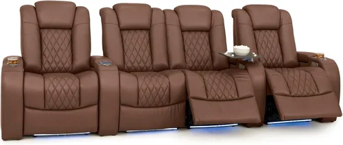 Vista 22 de Seatcraft Asientos de cine en casa Virtuoso LT Tawny Single reclinable Leonado