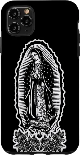 Vista 13 de Funda para iPhone 16 Nuestra Señora Virgen De Guadalupe Virgen María Tattoo Hombres Mujeres
