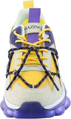 Vista 4 de Mazino Zapatillas gruesas de moda de lava para hombre zapatos casuales de atletismo para hombre
