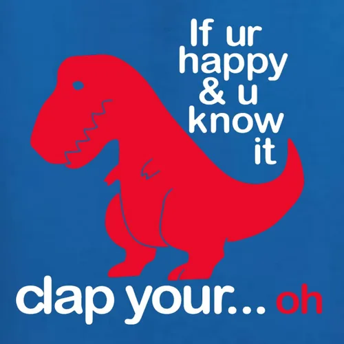 Vista 43 de Wild Bobby Sudadera con capucha unisex con estampado "If You're Happy and You Know it" de Dinausor