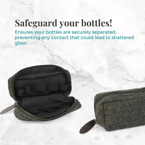 Vista 2 de Got Oils? Your Oil Tools - Estuche de transporte de aceite esencial, estuche de viaje portátil de cáñamo, capacidad para 10 botellas, adecuado