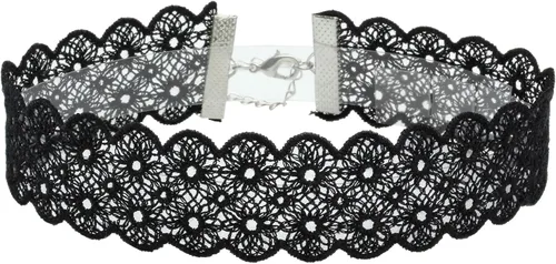 Vista 4 de EIGSO 2-30pcs Conjunto de collares de lazo de terciopelo para mujeres, gargantilla ajustable de encaje gótica