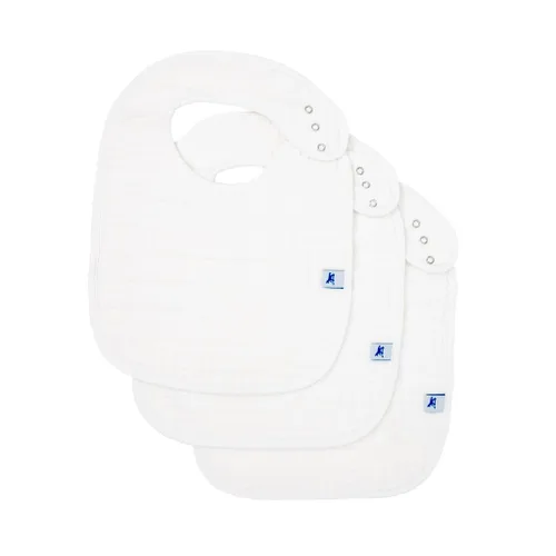 Vista 22 de Little Unicorn Paquete de 3 baberos clásicos de alta calidad, ajustable a medida que crece el bebé, tela suave en la piel, ideal para los que comen