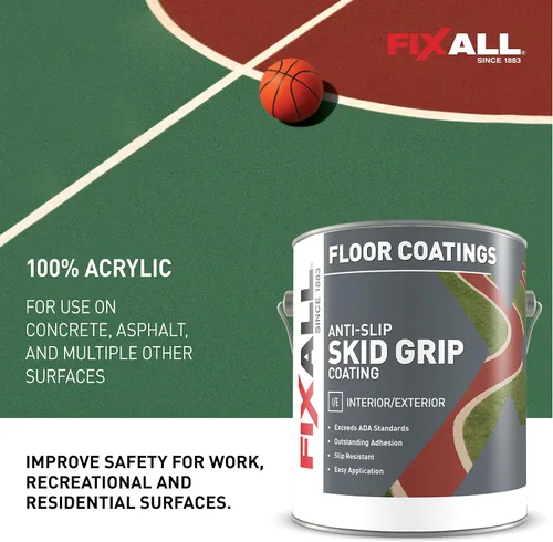 Vista 6 de FIXALL Skid-Grip Pintura para acabado antideslizante 100% acrílica con textura