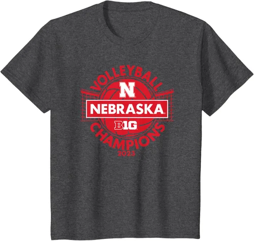 Vista 13 de Nebraska Cornhuskers Big Ten Champs 2023 - Camiseta de voleibol para mujer, Negro