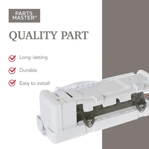 Vista 3 de Parts Master Repuesto para máquina de hielo GE/Samsung de 9 cubos, WR30X10131, DA97-07365G, PS2577893, PS5575307, AP4513392. Se adapta a varios