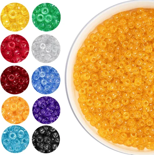 Vista 17 de 1200 cuentas de poni de Halloween a granel, 45 cuentas de murciélago negro, morado, naranja, verde, cuentas Kandi de plástico de 0.236 x 0.354 8