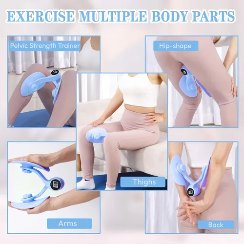 Vista 5 de Thigh Hip Trainer Kegel Exerciser, Pelvic Floor Exercise Devices, Inner Thigh Exerciser for Women Men, Thigh Exercise Equipment