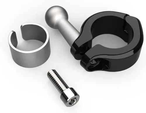 Vista 3 de Ciro 50213 Soporte para teléfono inteligente/GPS para manubrio con cargador (soporte para manubrio negro)