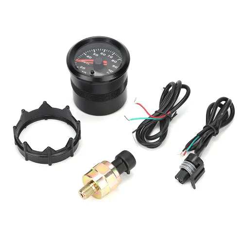 Vista 2 de Kit de medidor de presión de aceite,Medidor de presión de aceite eléctrico y remitente,Productos del sistema eléctrico automotriz,2In 52Mm Medidor