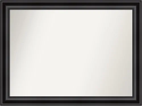 Vista 262 de Amanti Art Espejo personalizado, espejo de baño negro puente, espejo de pared o espejo de tocador de baño sobre el fregadero (26 x 26 pulgadas)