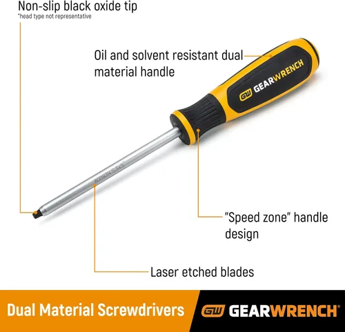 Vista 2 de GEARWRENCH 2 destornilladores Phillips de doble material de 4" - 80007H