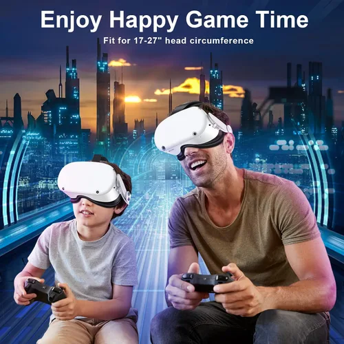 Vista 6 de Hfuear Head Strap with 10000mAh Battery Pack for Oculus Quest 2 Adjustable Elite Strap Accessories with Fast Charging Power for Extend 8hrs Playtime