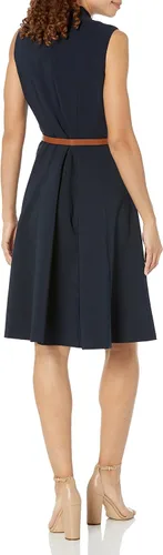Vista 2 de Tommy Hilfiger Vestido de buceo sin mangas con cuello en V para mujer