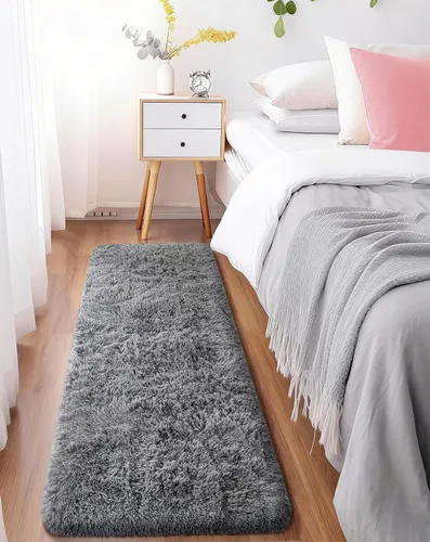 Vista 193 de Ophanie - Alfombras para sala de estar, antideslizante y suave, de felpa grandes y peludas para dormitorio, peludas para niños y niñas, decoración
