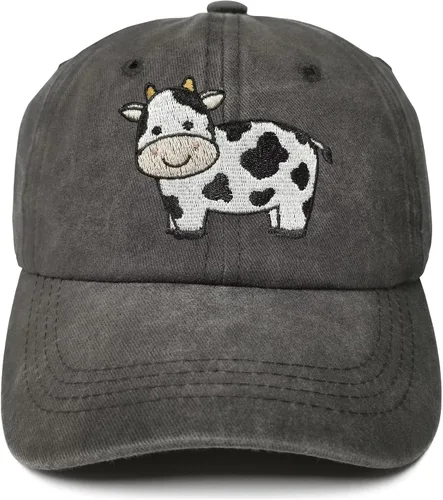 Vista 29 de Gorras de béisbol bordadas con animales para niño y niña