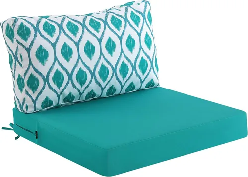 Vista 16 de idee-home Cojines impermeables para asiento de exteriores, para muebles de patio, cojines de repuesto para asiento profundo Hampton Bay