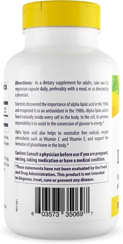 Vista 2 de Healthy Origins Multi vitaminas de ácido alfa lipoico, 300 mg, 150