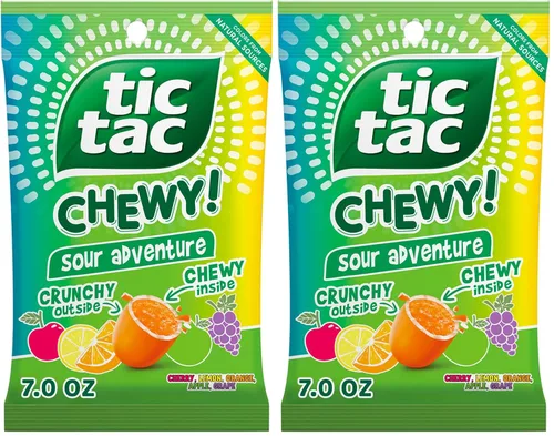 Vista 16 de TIC TAC CHEWY! Fruit Adventure Candy, caramelo masticable afrutado, 7 onzas (el embalaje puede variar)