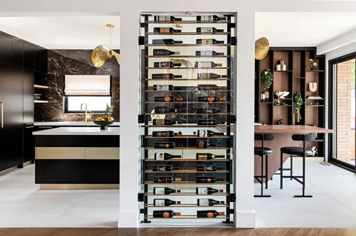 Vista 5 de VintageView Evolution Wine Wall 30" 2C (12 botellas) (negro mate)