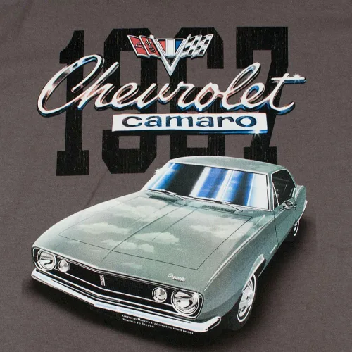 Vista 5 de Popfunk Camiseta clásica para coche Chevy Camaro 1967