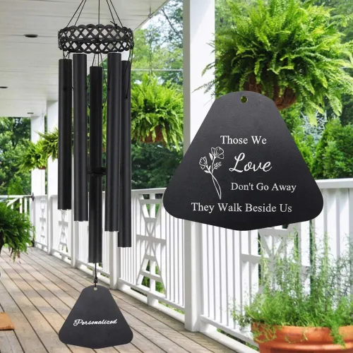 Vista 3 de ASTARIN Campanillas de viento conmemorativas para la pérdida de un ser querido, personalizadas, en memoria de campanillas de viento como regalos