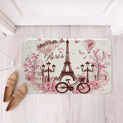 Vista 15 de Alfombras de baño de bailarina para niños, diseño de estrellas y corazones con notas musicales, decoración de habitación de niñas y mujeres