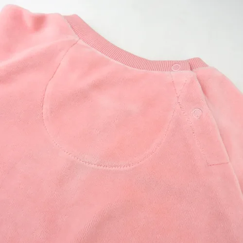 Vista 4 de HONESTBABY Velour Pullover Hoodie and Zip Front Sweatshirt and Jogger Sweatpants Set
