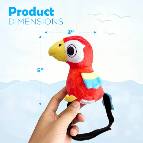 Vista 6 de 4E's Novelty Loro relleno en el hombro Accesorio de disfraz de pirata para niños y adultos, disfraz de Halloween para niños y niñas (1 pieza)