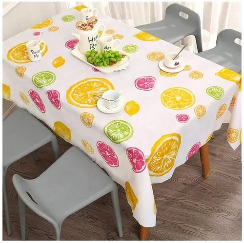 Vista 2 de Impermeable y a prueba de aceite mantel para cocina decorativo mesa de comedor cubierta manteles de mesa mantel rectangular Tapete