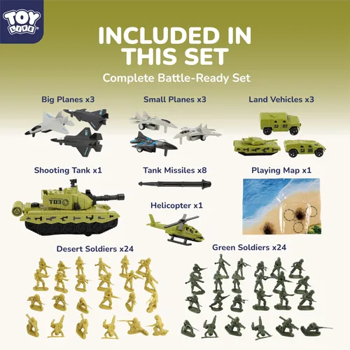 Vista 3 de TOY Life Army Men Playset (Mapa de aterrizaje de playa Set 2)