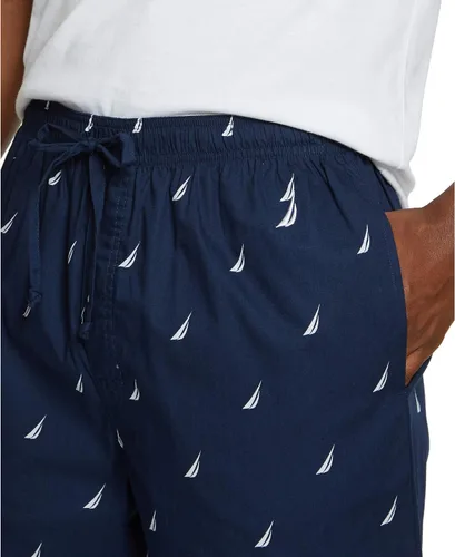 Vista 4 de Nautica Mens Soft Woven 100 Cotton Elastic Waistband Sleep Pajama Pant