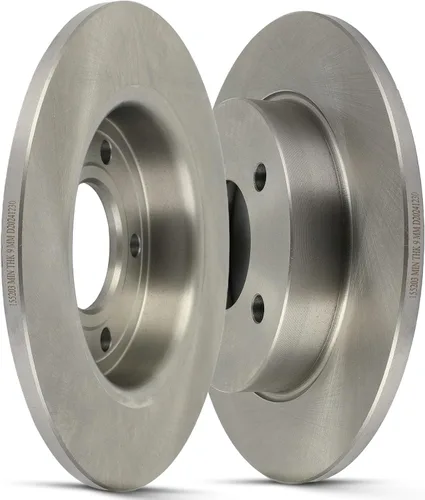 Vista 27 de SCITOO Rotores de freno traseros, 2 kits de frenos para Acura Integra 1990-2001, Honda Civic 1992-1995 1999-2000, para Civic del Sol 1993-1997, CRX