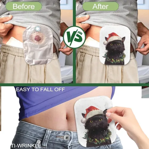 Vista 5 de Fundas de bolsa de ostomía lavables para colostomía, decoración grande
