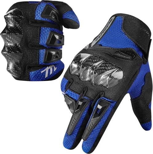 Vista 7 de MADBIKE - Guantes de motocicleta con pantalla táctil para motocross, bicicleta de tierra, aptos para hombres y mujeres, con nudillos protectores