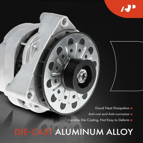 Vista 4 de A-Premium Alternador compatible con Chevrolet y GMC Express Suburban Yukon Savana C-Series 1500/2500/3500, 140Amp 12V CW 6 surcos, repuesto #